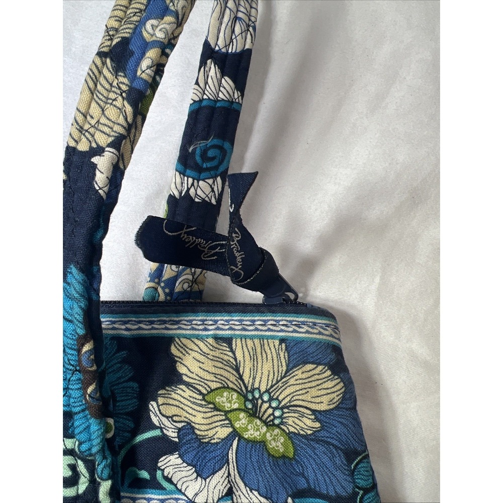Vera Bradley Women's Tote Blue Multicolor Flower Print Bag Shoulder Tote - Picture 5 of 7